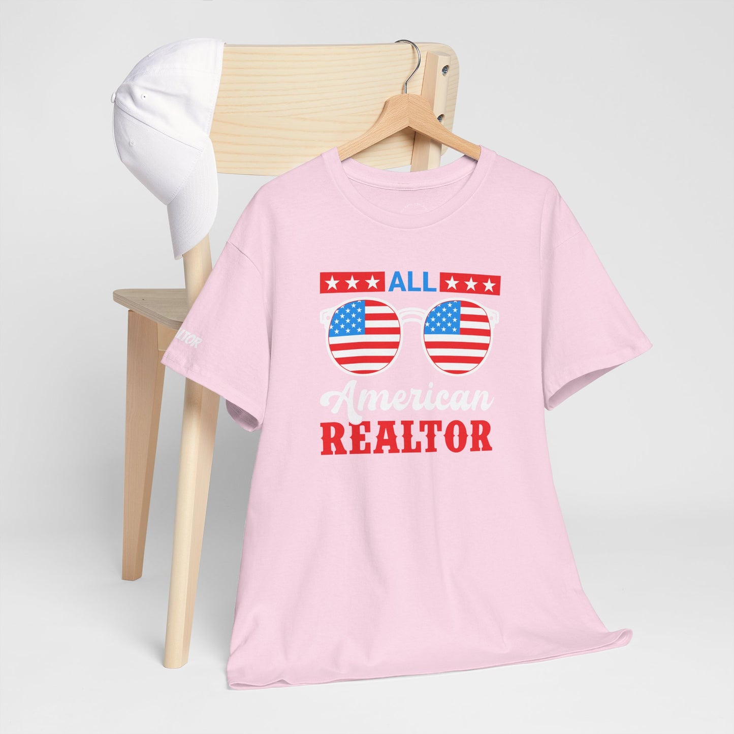 All American Realtor Tee – Selling Homes in Star-Spangled Style