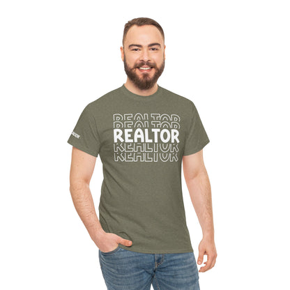 REALTOR Stacked Tee – Loud. Proud. On Repeat. 🔁🏡