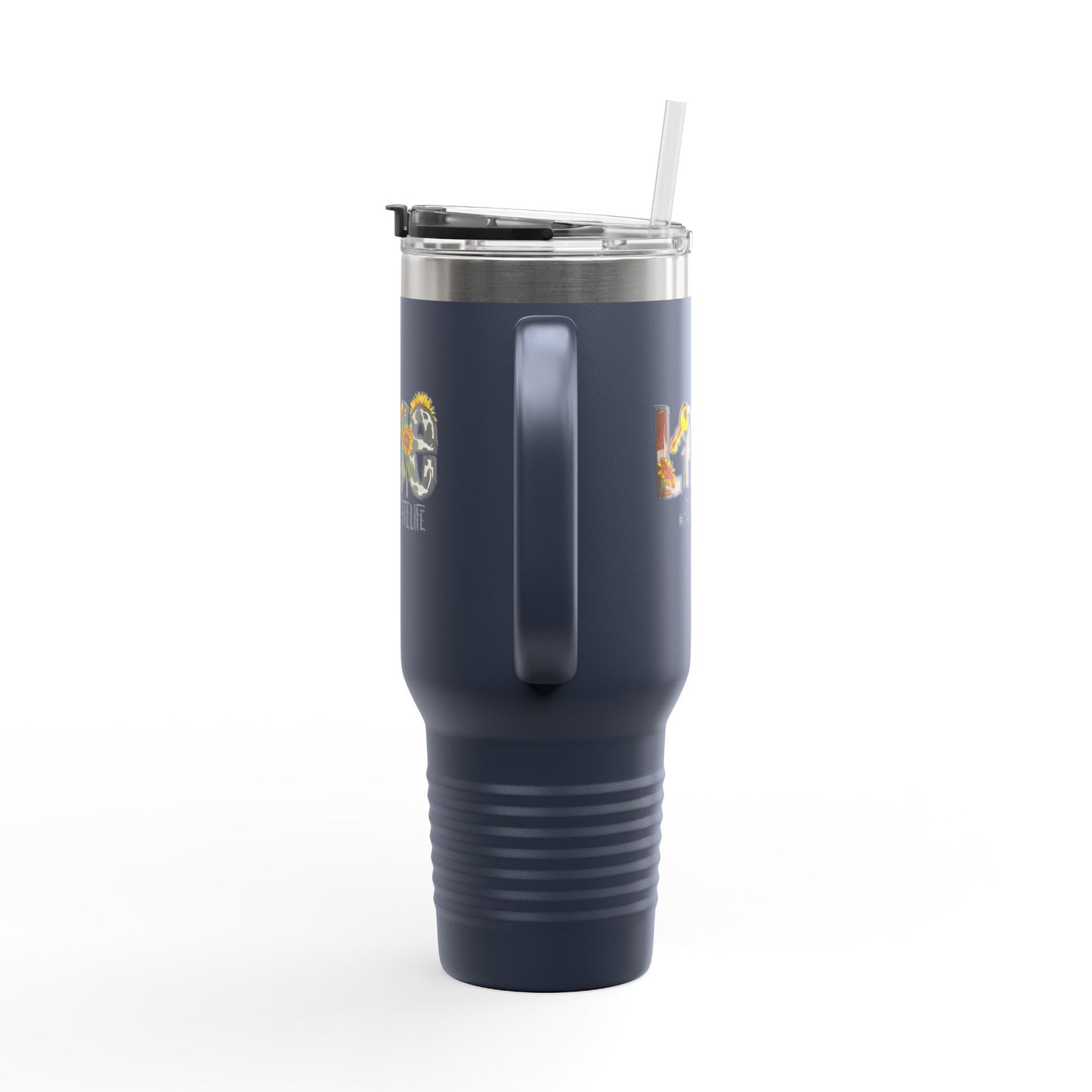 LOVE #RealEstateLife Tumbler – 40 oz Stainless Steel Mug with Colorful Realtor Design