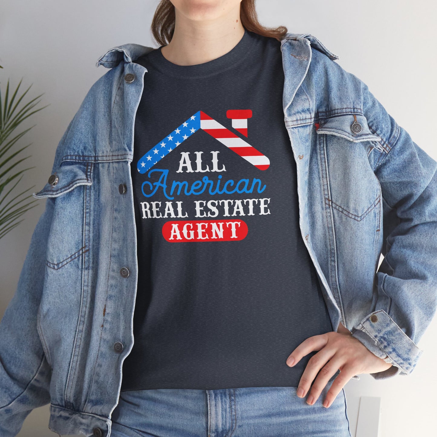All American Real Estate Agent Tee – Red, White & Real Estate