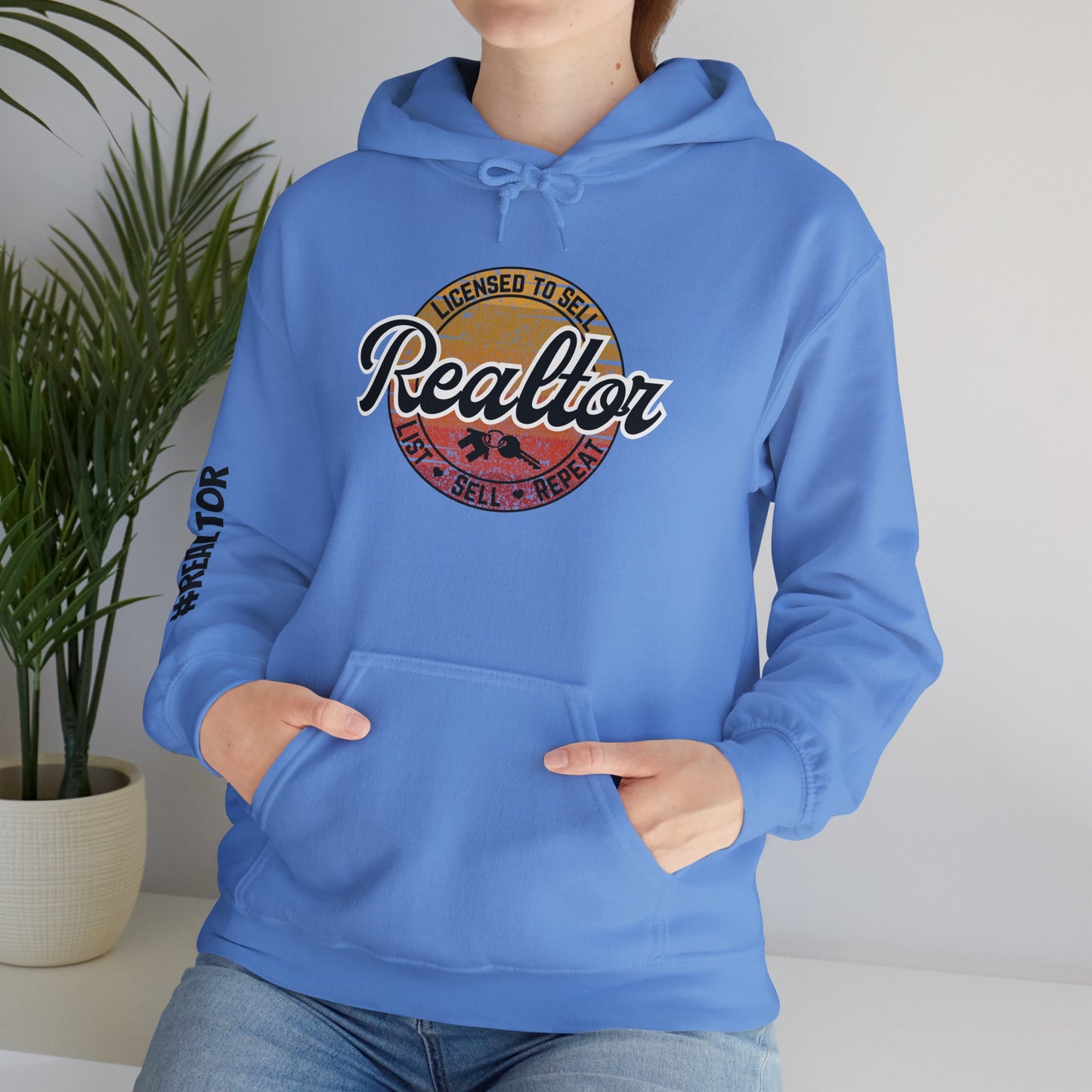 🌄 Licensed to Sell Realtor Hoodie – Buy. Sell. Repeat. In Style.