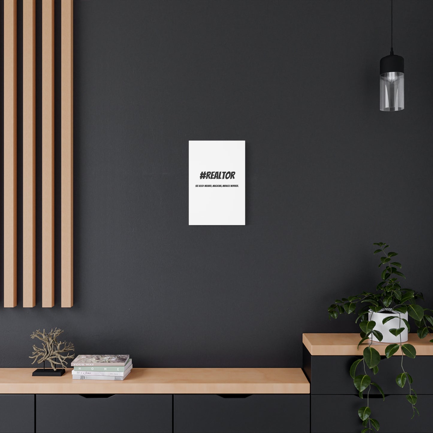 Realtor Motivational Canvas Art | #REALTOR Wall Decor | Perfect Gift for Real Estate Agents
