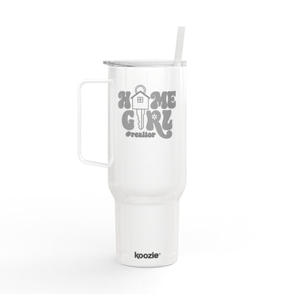 Home Girl #Realtor Tumbler – 40 oz Stainless Steel Mug with House Key Design