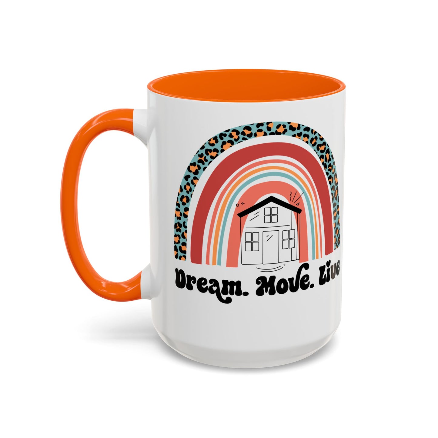 Dream Move Live Realtor Accent Coffee Mug (11, 15oz)