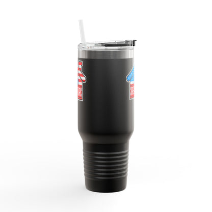 The REALTOR Tumbler – 40 oz Stainless Steel Mug with American Flag Roof Design