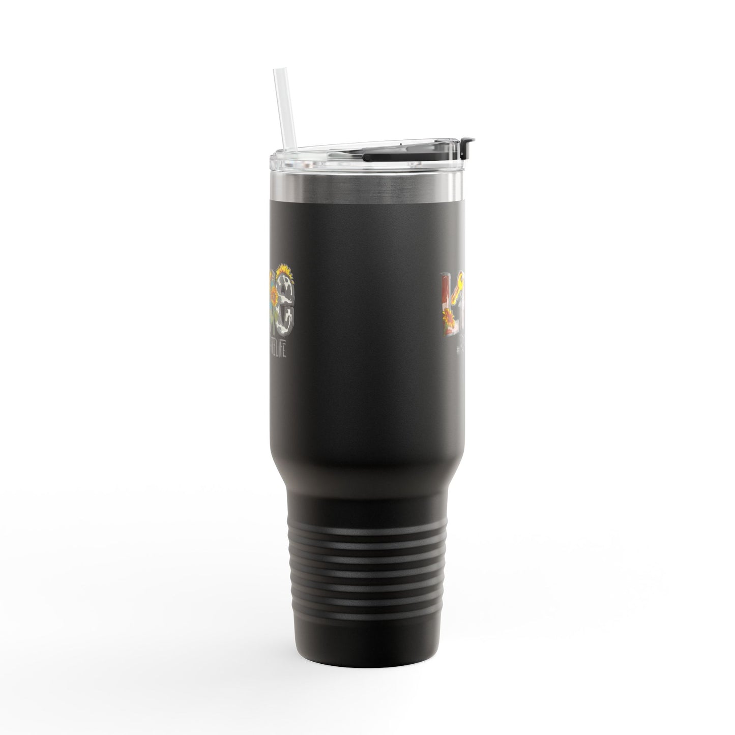LOVE #RealEstateLife Tumbler – 40 oz Stainless Steel Mug with Colorful Realtor Design