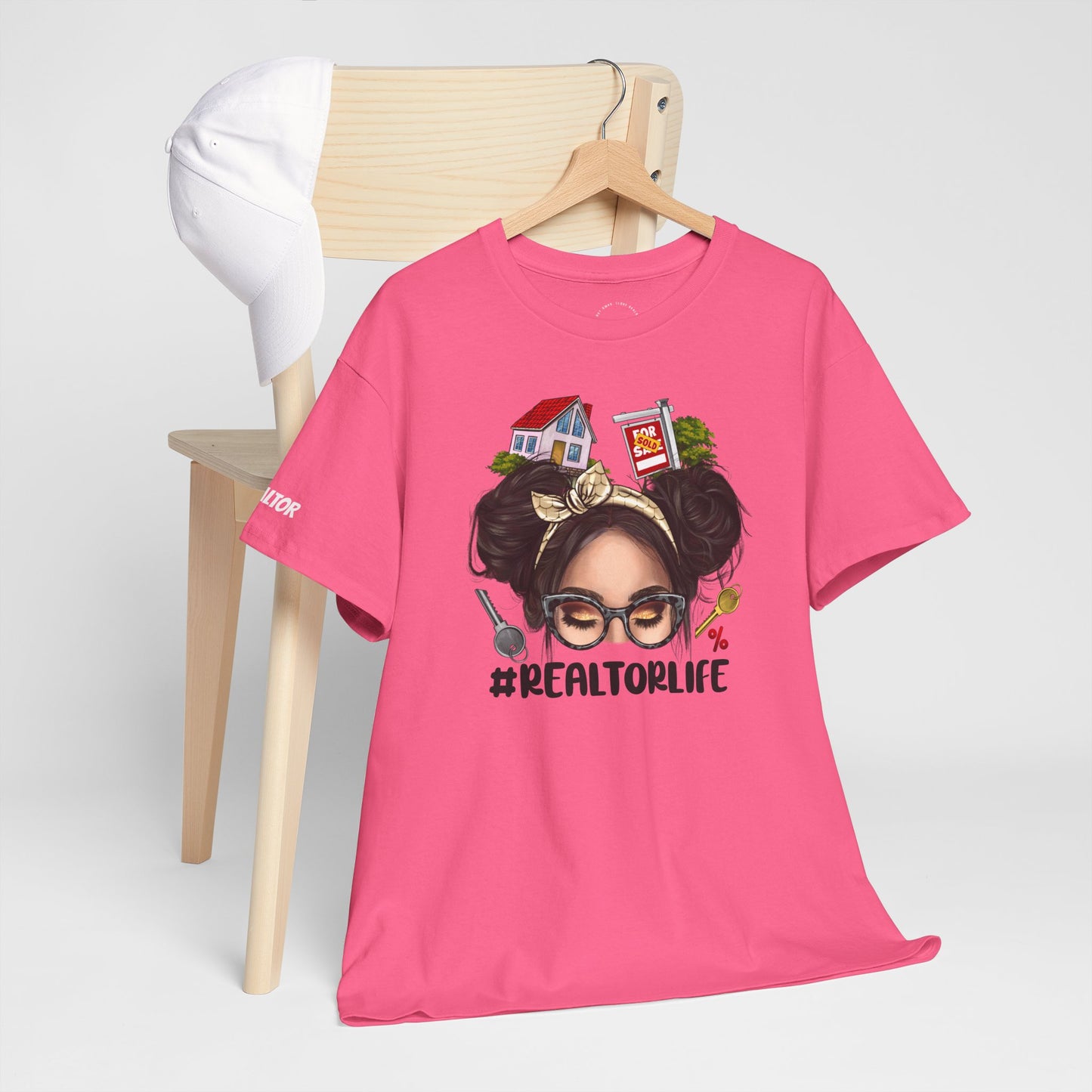 #REALTORLIFE Tee – Hustle Hair, House Vibes & High Commissions 💋🔑🏡