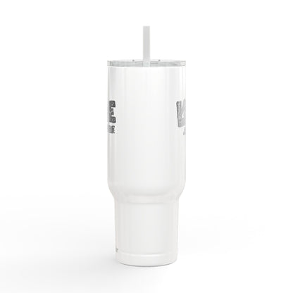 LOVE #RealEstateLife Tumbler – 40 oz White Stainless Steel Mug for Real Estate Agents