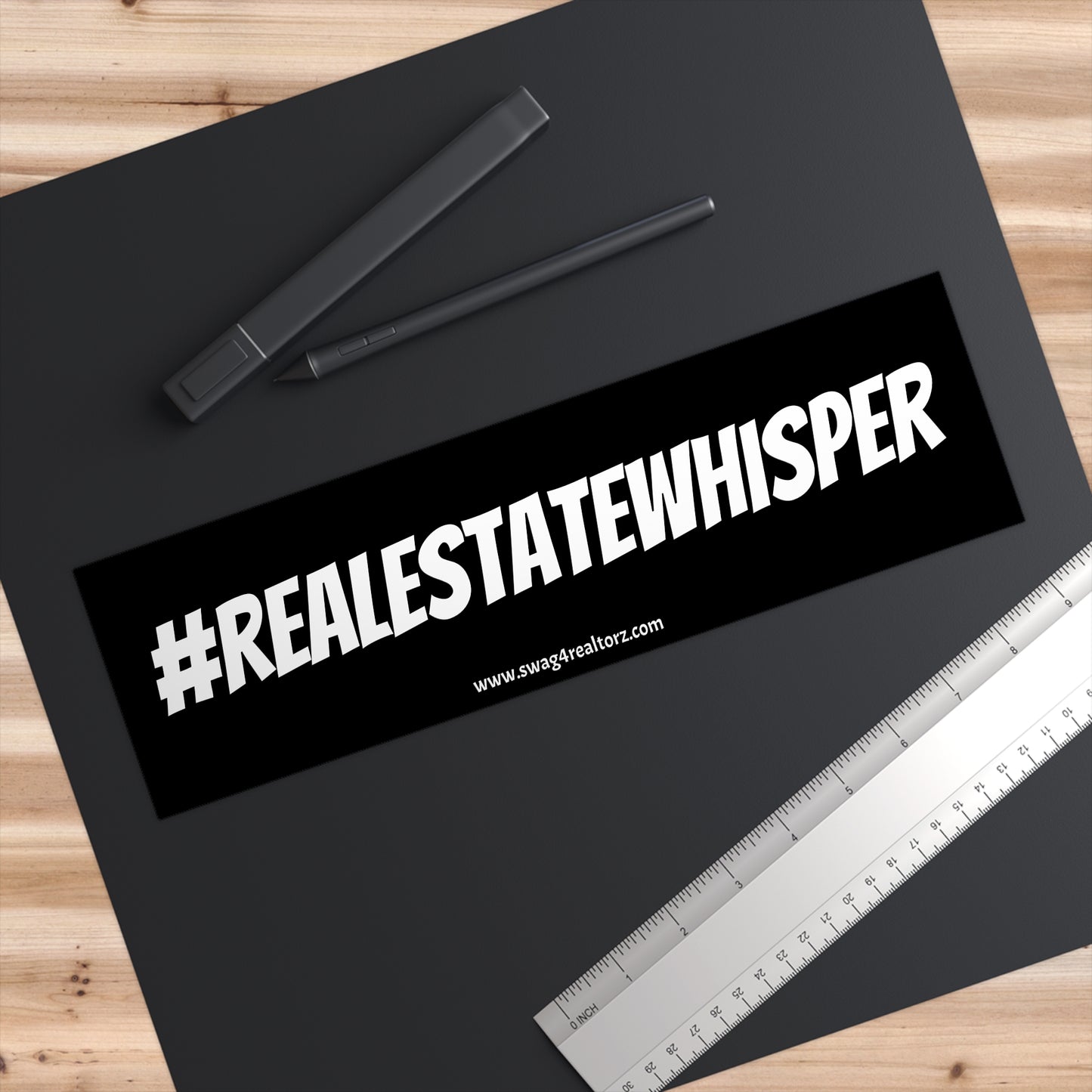 🚗 #REALESTATEWHISPERER Bumper Sticker – Because You Close Deals Without Raising Your Voice 🏡✨