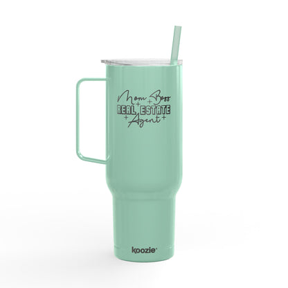 Mom Boss Real Estate Agent Tumbler – 40 oz Stainless Steel Mug for Realtor Moms