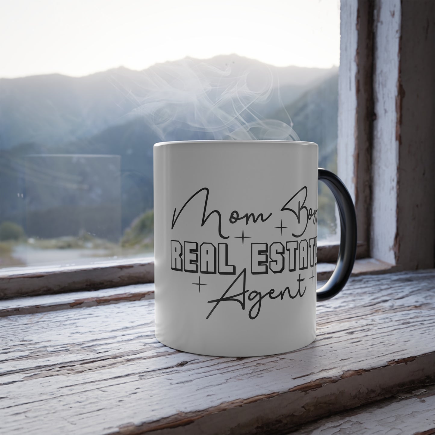 Mom Boss Realtor Color Changing Mug, 11oz