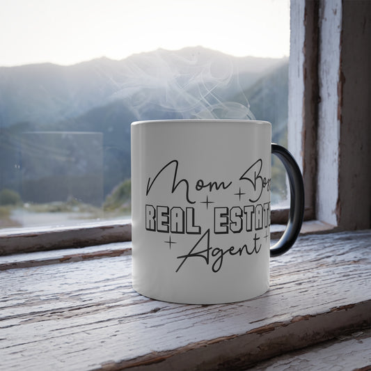 Mom Boss Realtor Color Changing Mug, 11oz