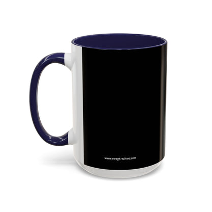 Ask Me About Real Estate Realtor Accent Coffee Mug (11, 15oz)