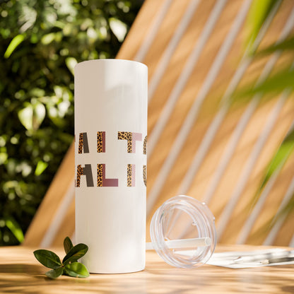 Realtor Tumbler 20oz– Personalized Leopard Print REALTOR Design for Real Estate Agents