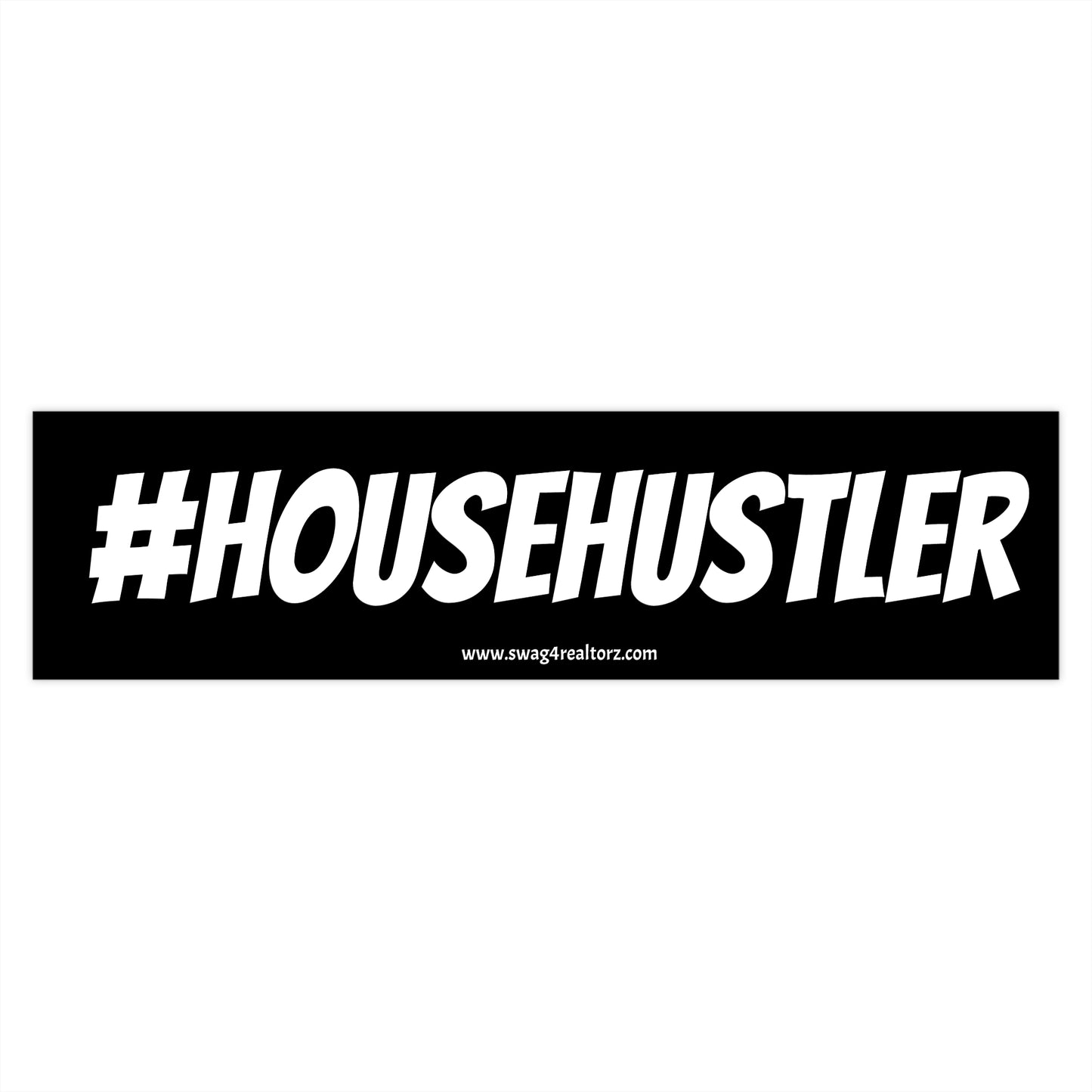 💰 #HOUSEHUSTLER Bumper Sticker – Flaunt That Real Estate Grind! 💼