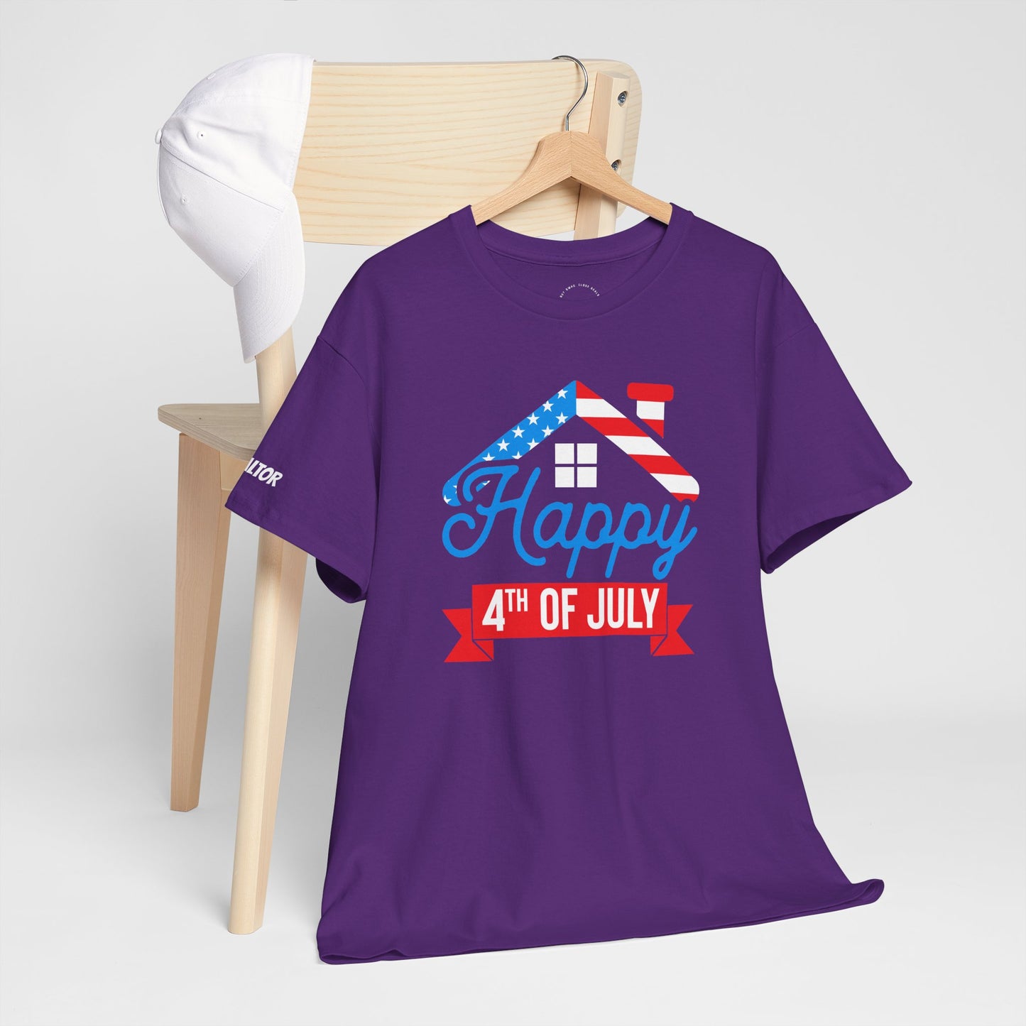 Happy 4th of July Realtor Tee – Stars, Stripes & Sold Signs