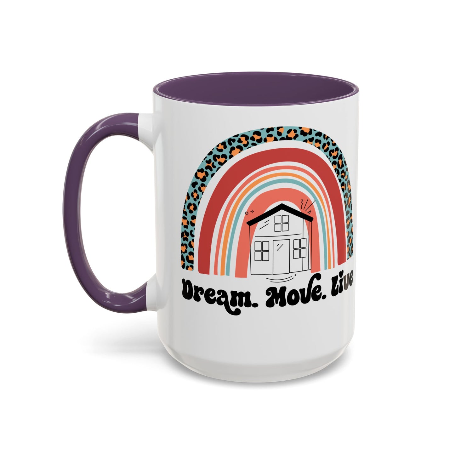 Dream Move Live Realtor Accent Coffee Mug (11, 15oz)