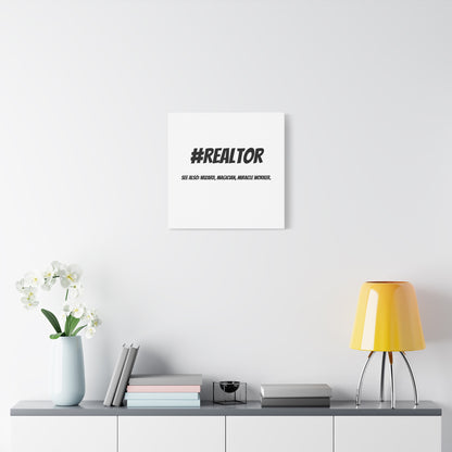 Realtor Motivational Canvas Art | #REALTOR Wall Decor | Perfect Gift for Real Estate Agents