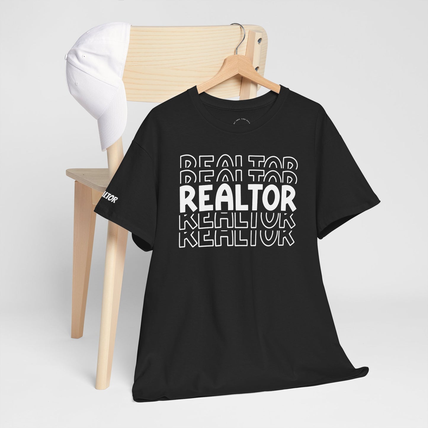 REALTOR Stacked Tee – Loud. Proud. On Repeat. 🔁🏡
