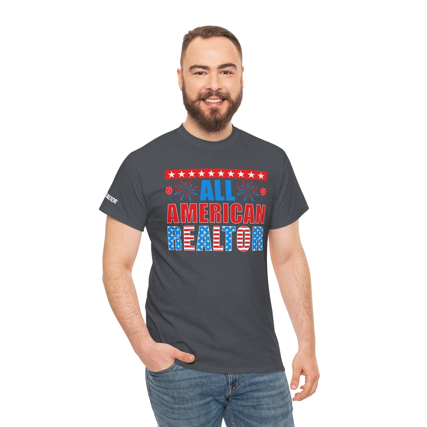 🎇 All American Realtor Tee – Red, White, & Ready to List! 🇺🇸🏠
