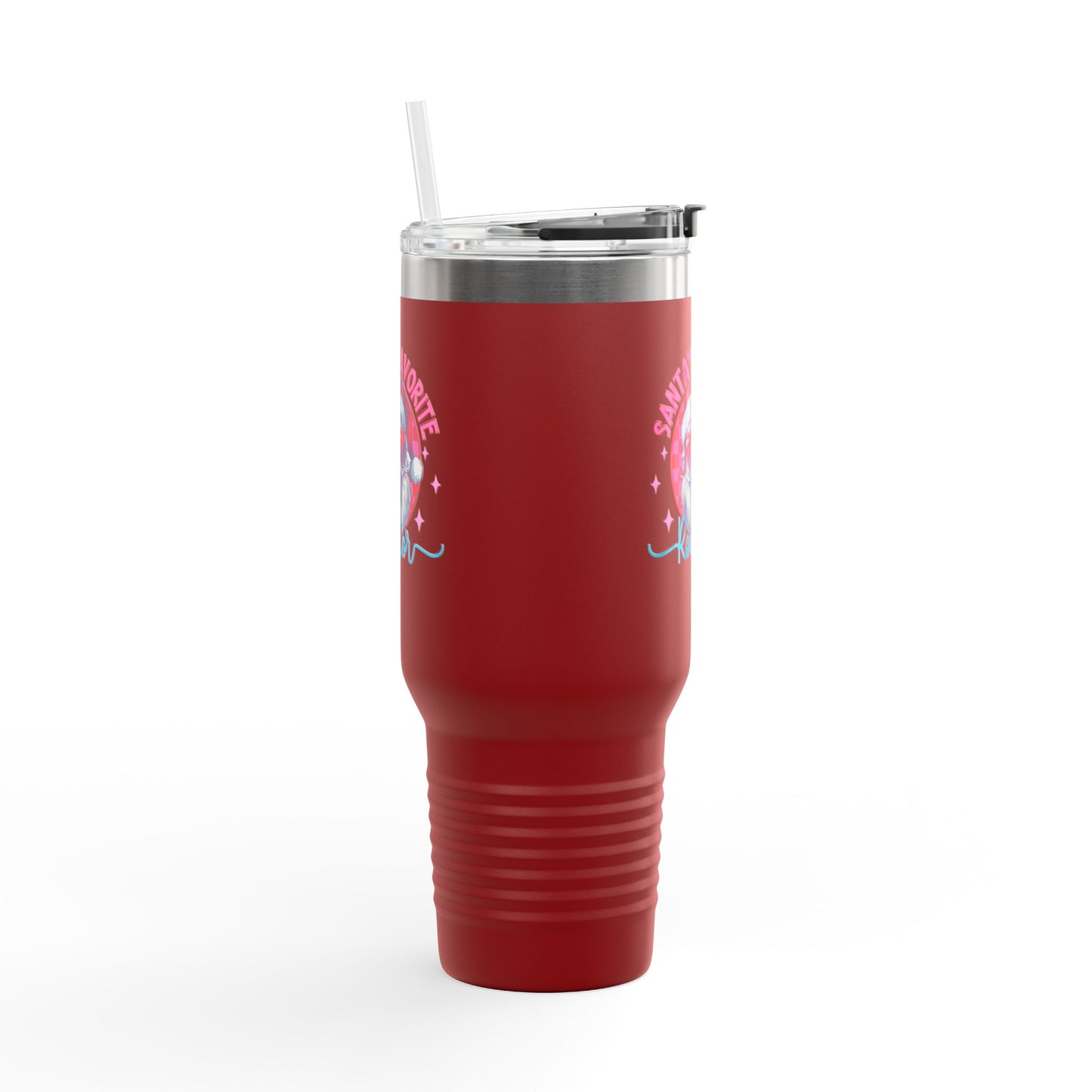 Santa’s Favorite Realtor Tumbler – 40 oz Stainless Steel Mug with Holiday Design