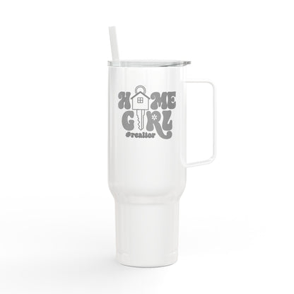 Home Girl #Realtor Tumbler – 40 oz Stainless Steel Mug with House Key Design