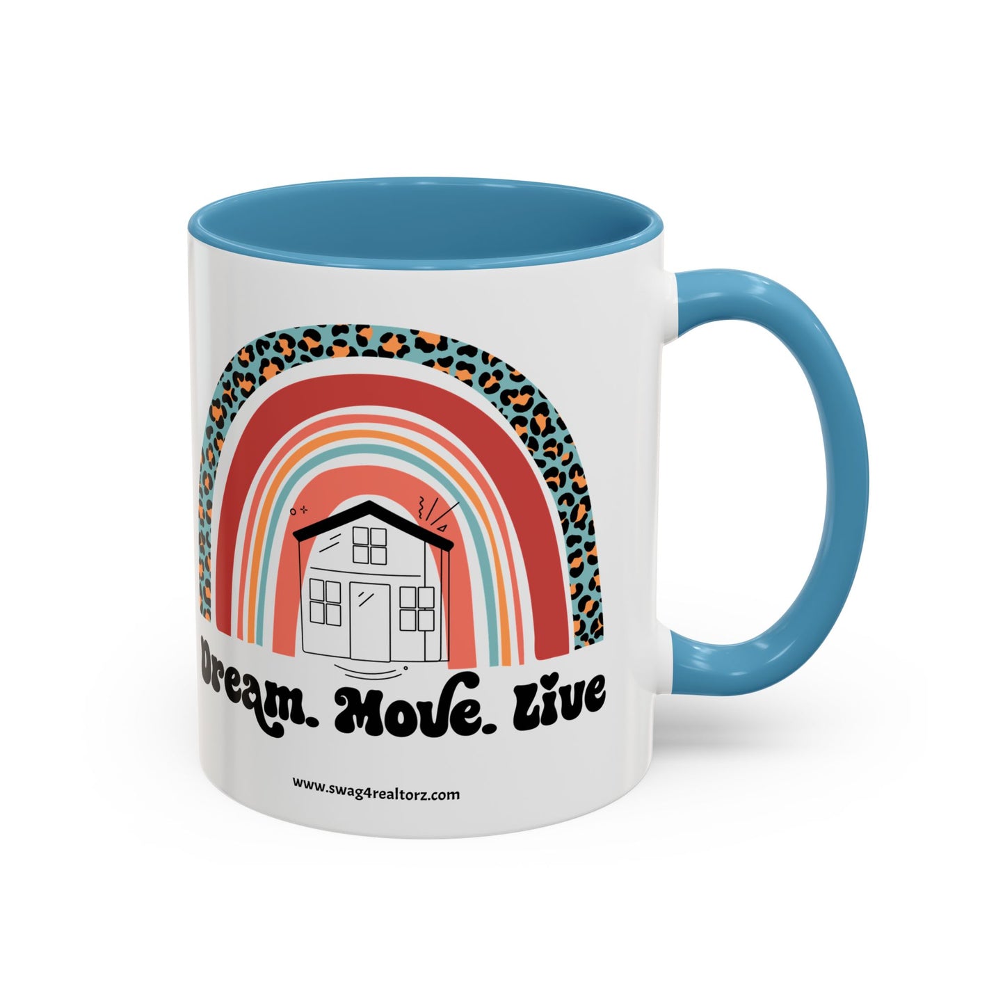 Dream Move Live Realtor Accent Coffee Mug (11, 15oz)