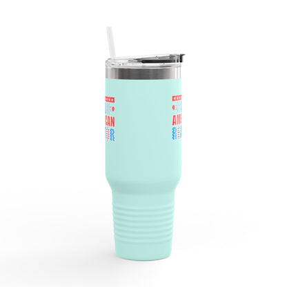 All American Realtor Tumbler – 40 oz Stainless Steel Mug with Patriotic Fireworks Design
