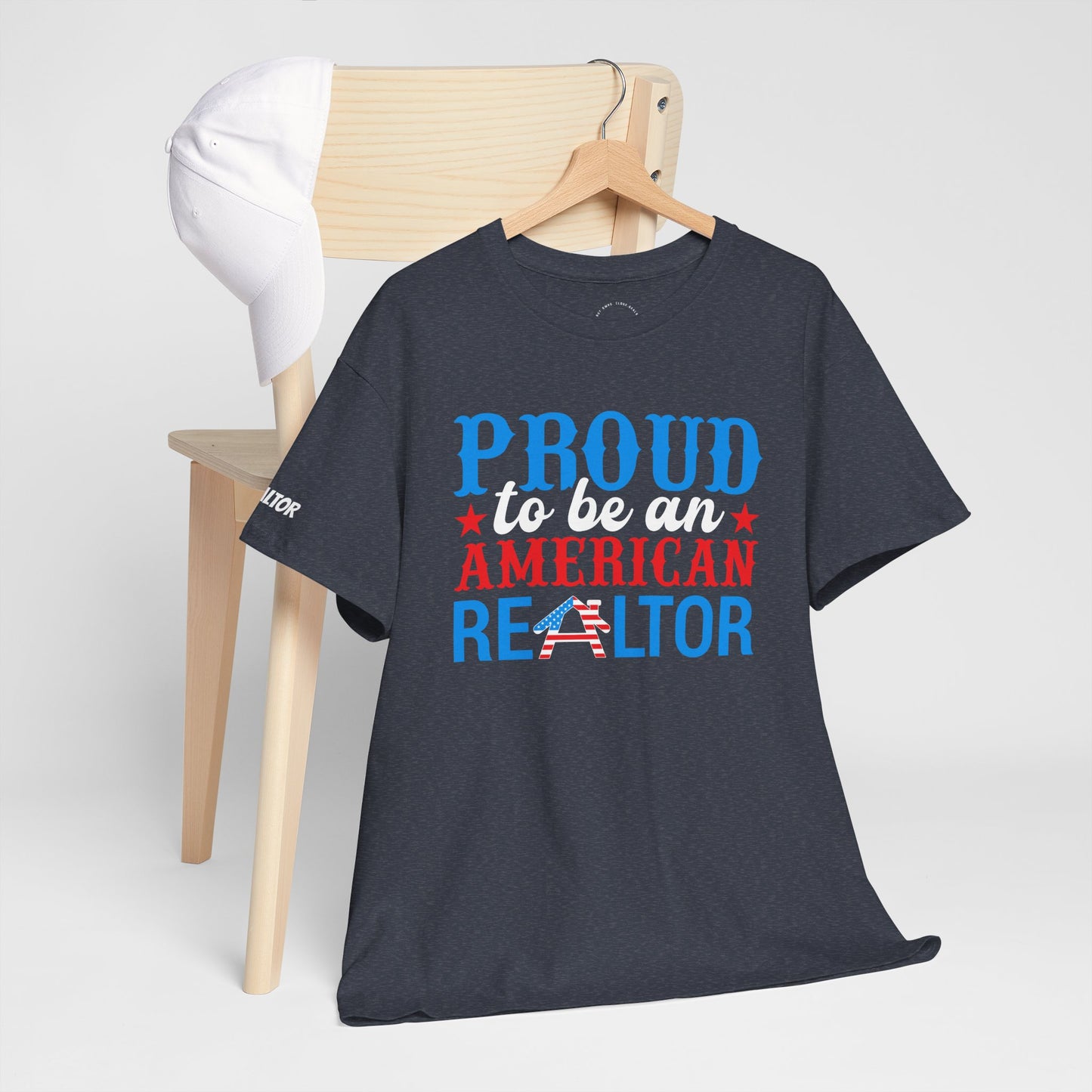 Proud to Be an American Realtor Tee – Bold, Brave & Built to Sell 🏡⭐