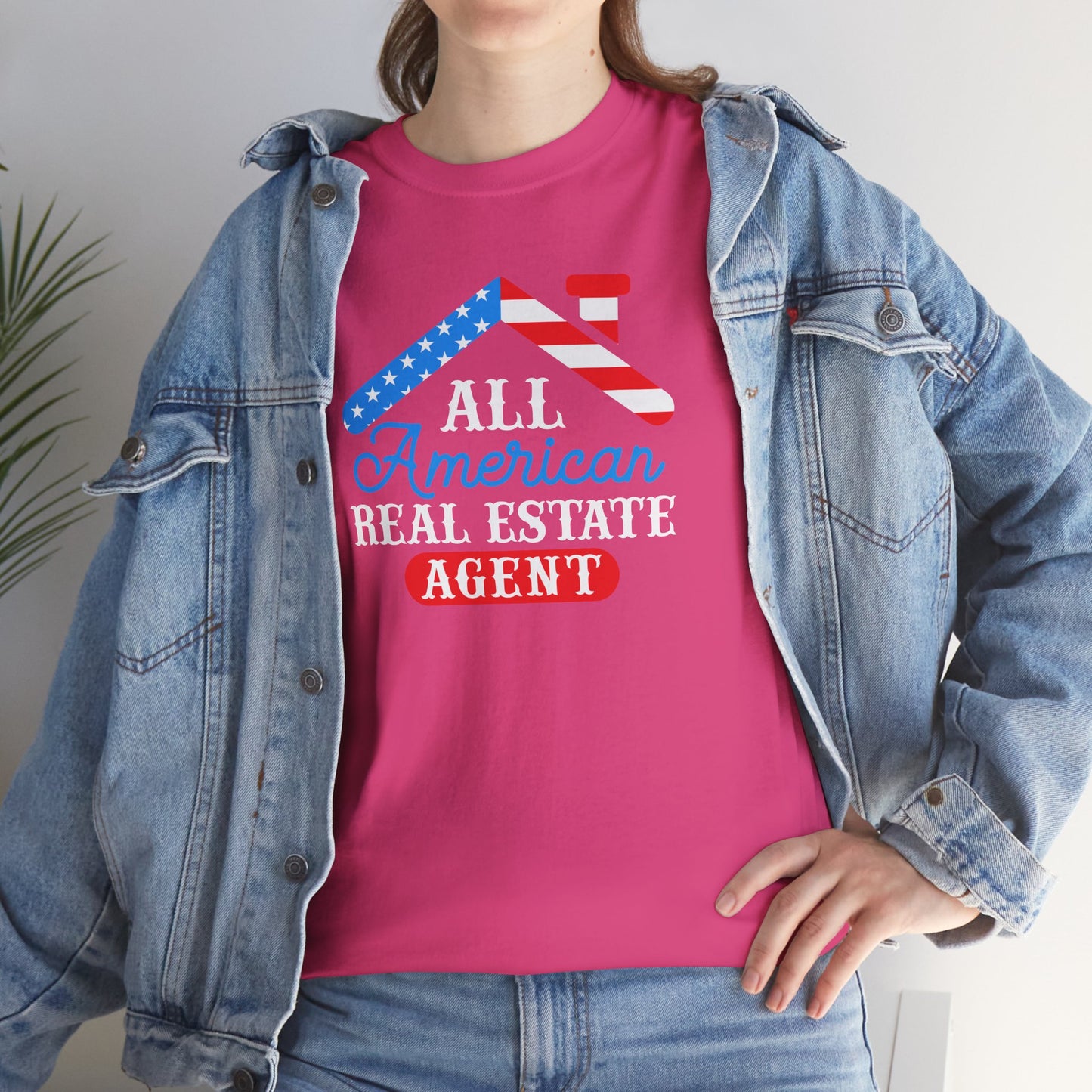 All American Real Estate Agent Tee – Red, White & Real Estate