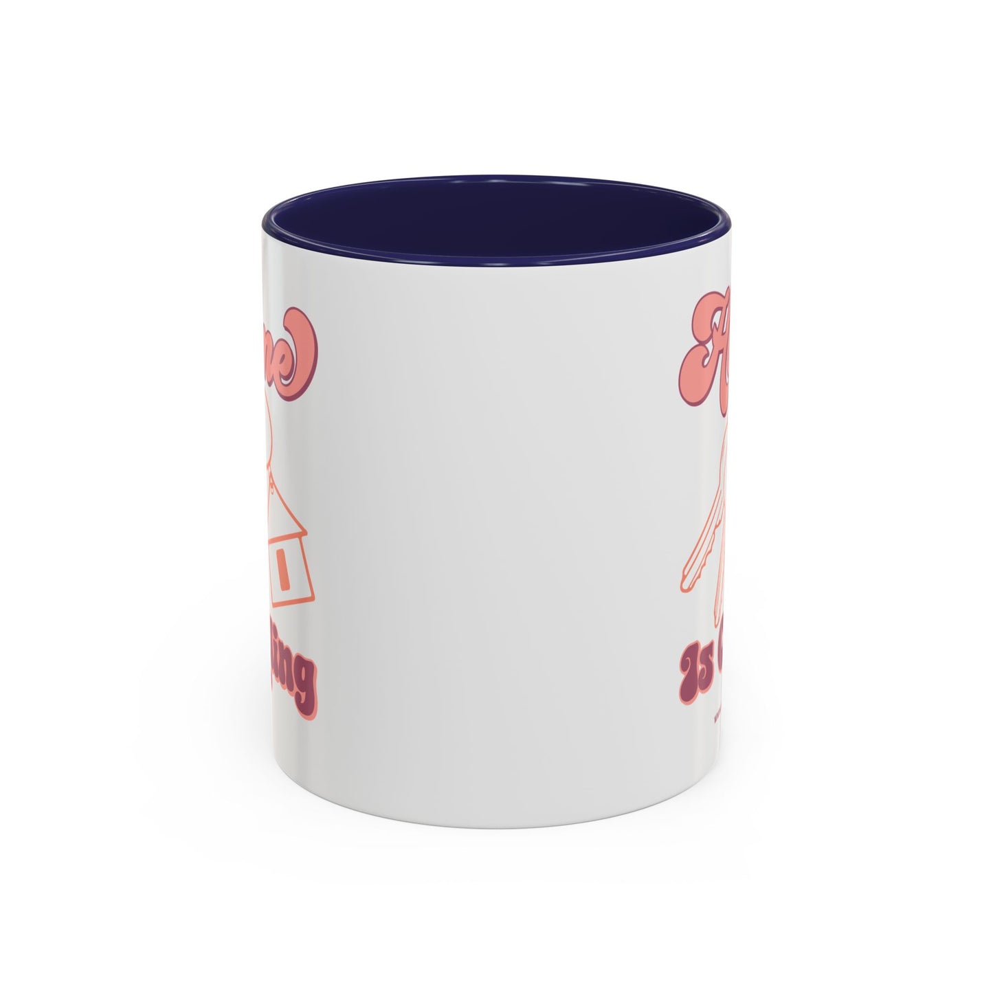 Home Is Calling Realtor Accent Coffee Mug (11, 15oz)