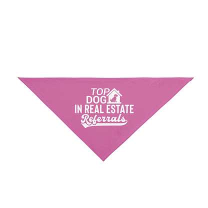 Top Dog in Real Estate Referrals – Funny Realtor Dog Bandana