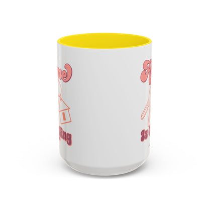 Home Is Calling Realtor Accent Coffee Mug (11, 15oz)