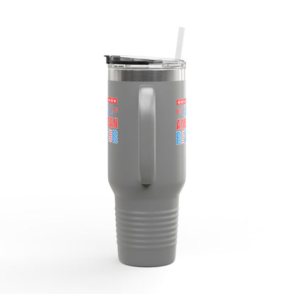 All American Realtor Tumbler – 40 oz Stainless Steel Mug with Patriotic Fireworks Design