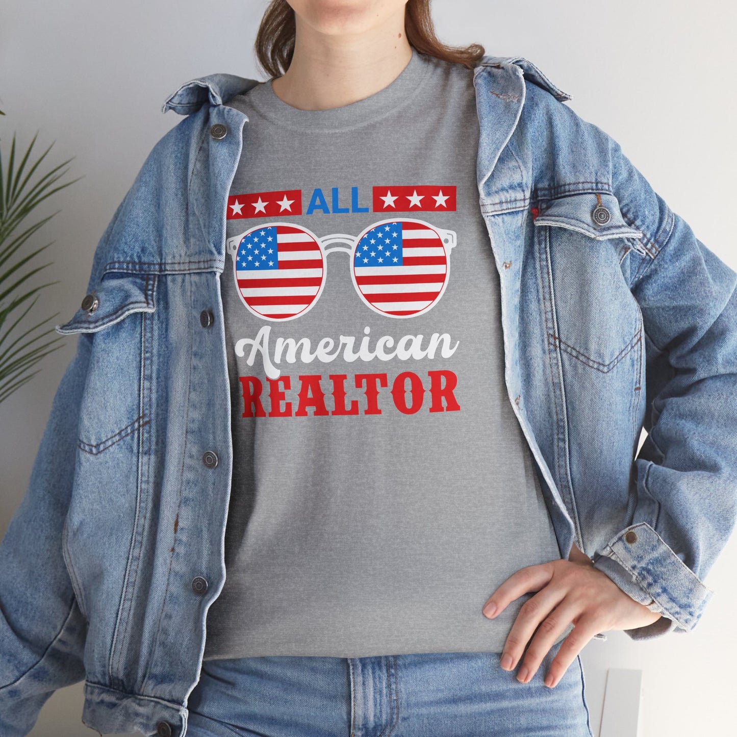 All American Realtor Tee – Selling Homes in Star-Spangled Style