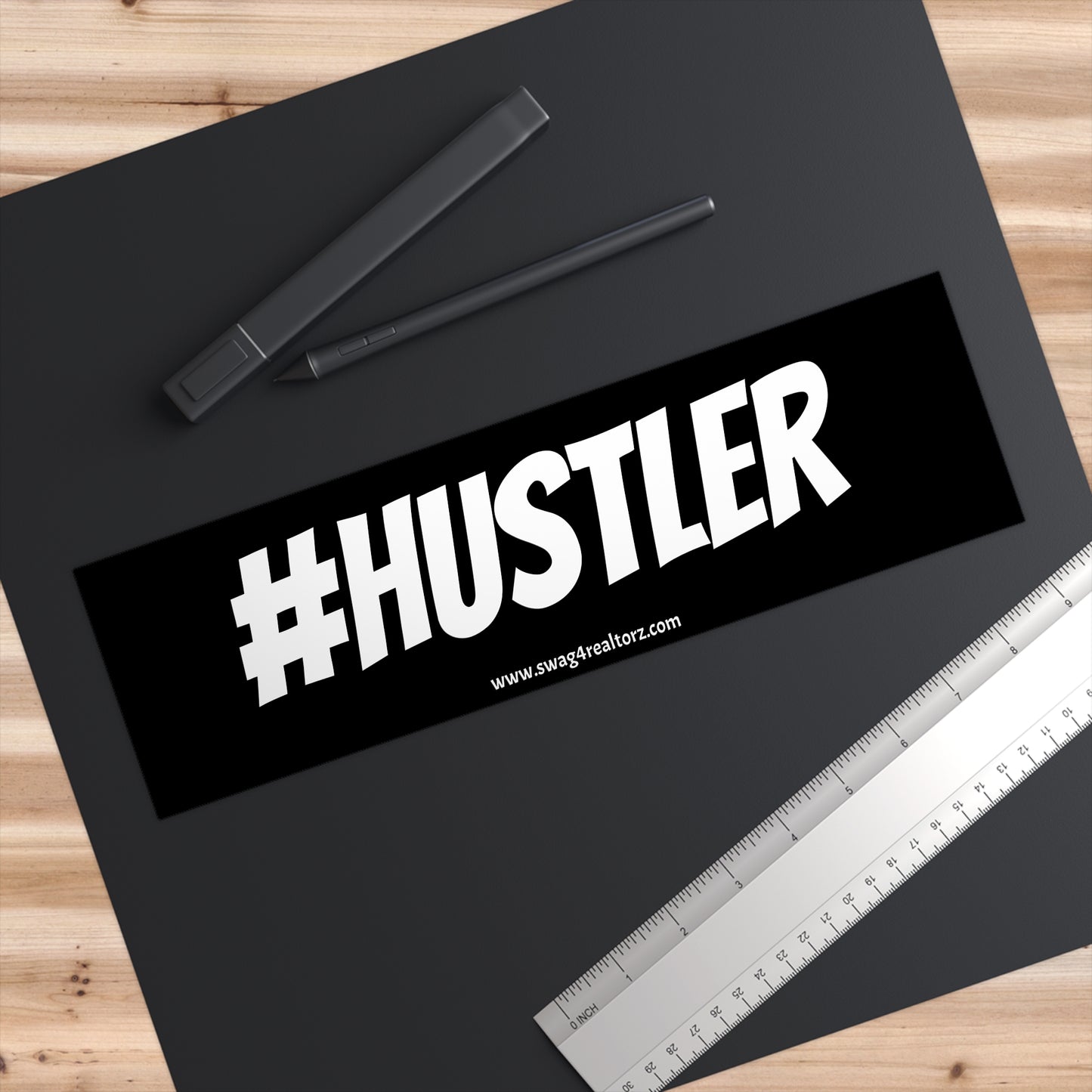 🚗 #HUSTLER Bumper Sticker – Drive Like You Mean Business 💼
