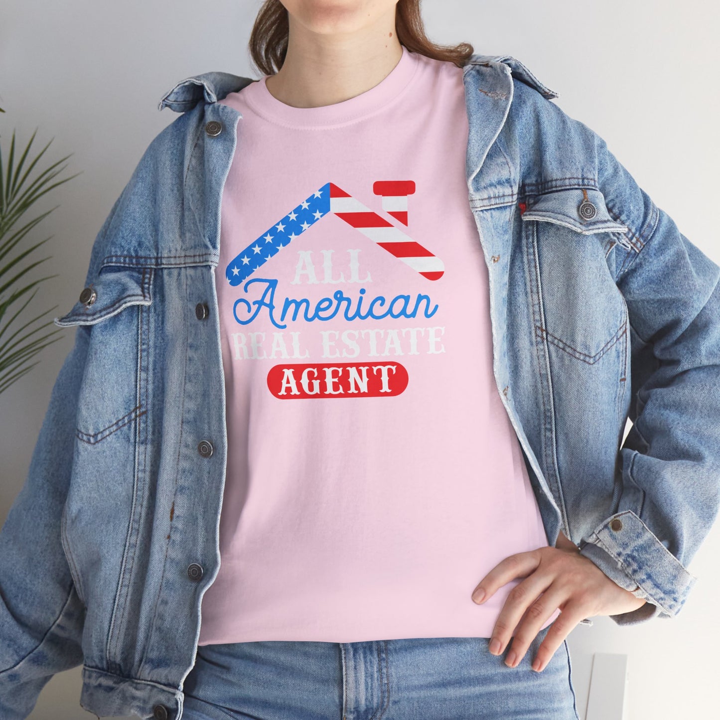 All American Real Estate Agent Tee – Red, White & Real Estate