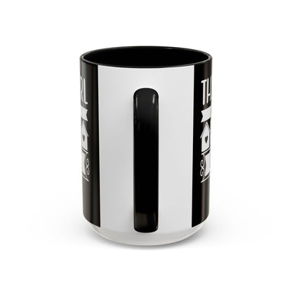 This Girl Sells Real Estate Realtor Accent Coffee Mug (11, 15oz)