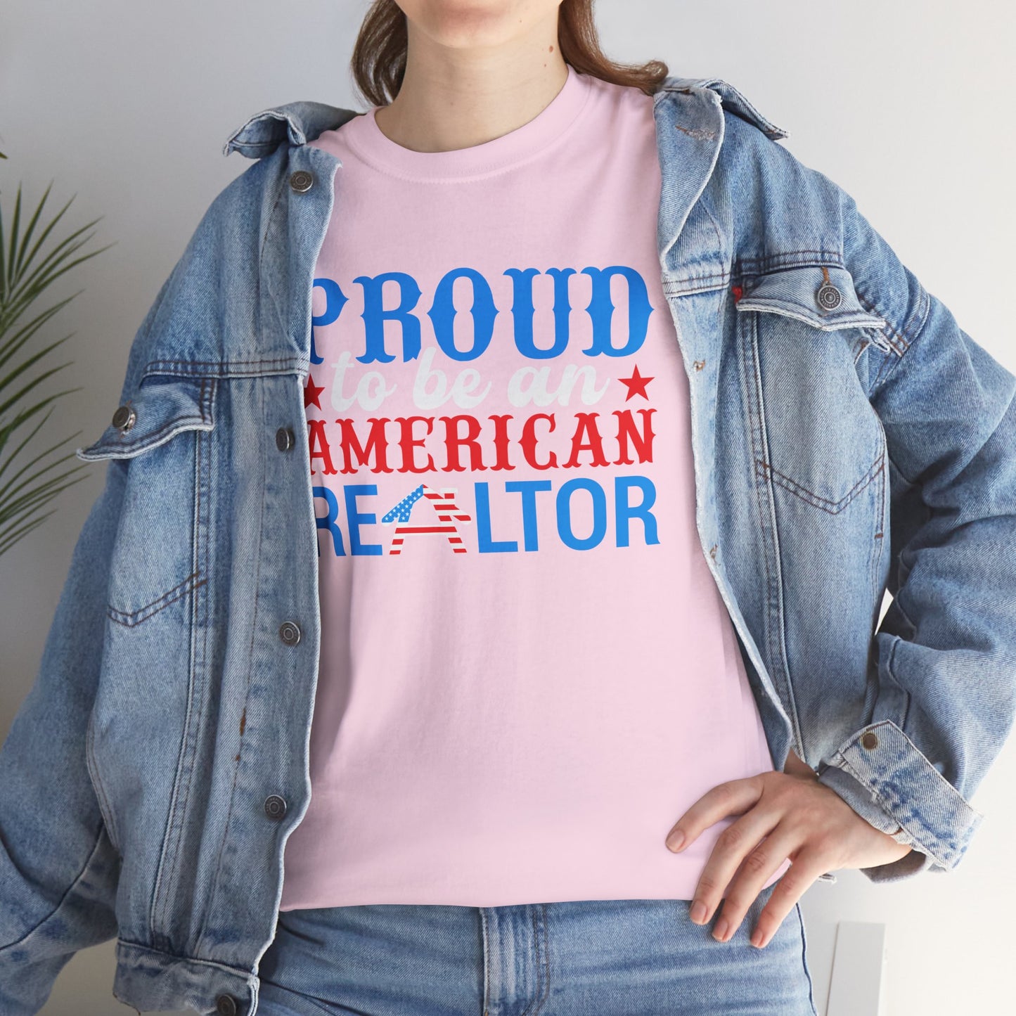 Proud to Be an American Realtor Tee – Bold, Brave & Built to Sell 🏡⭐