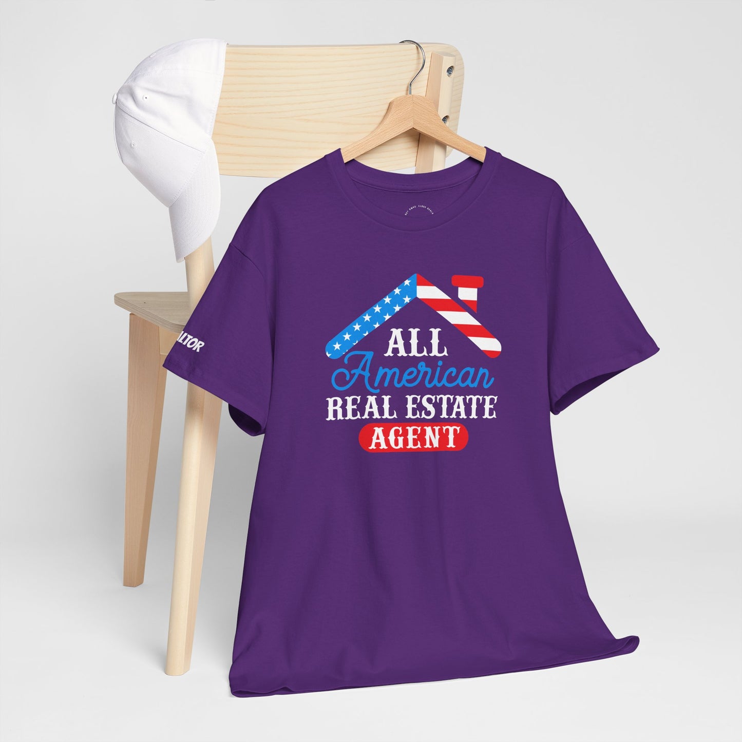 All American Real Estate Agent Tee – Red, White & Real Estate