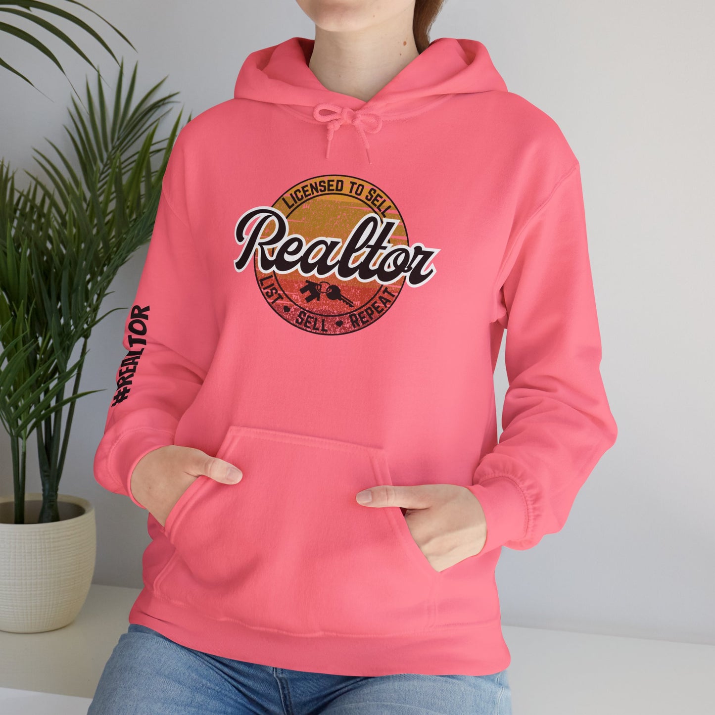 🌄 Licensed to Sell Realtor Hoodie – Buy. Sell. Repeat. In Style.