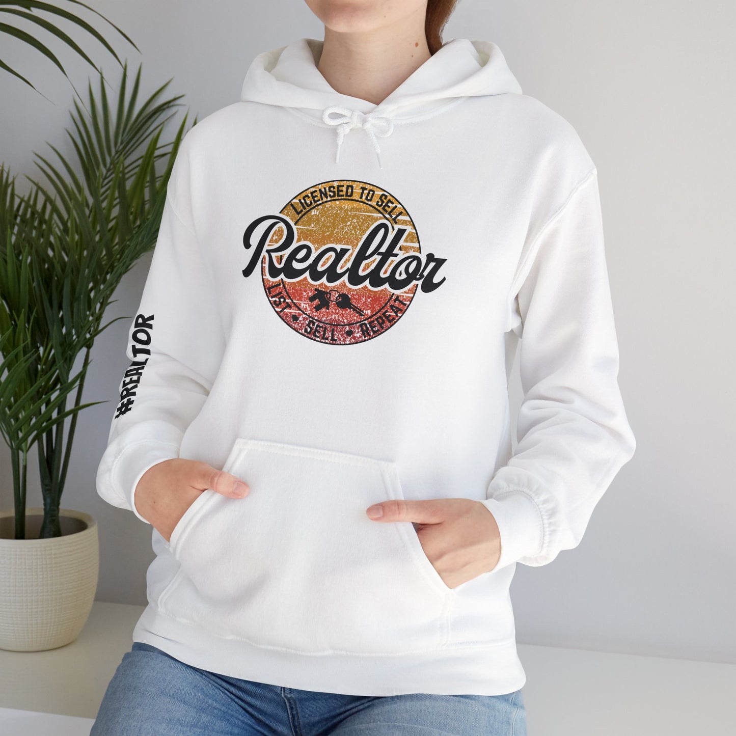 🌄 Licensed to Sell Realtor Hoodie – Buy. Sell. Repeat. In Style.