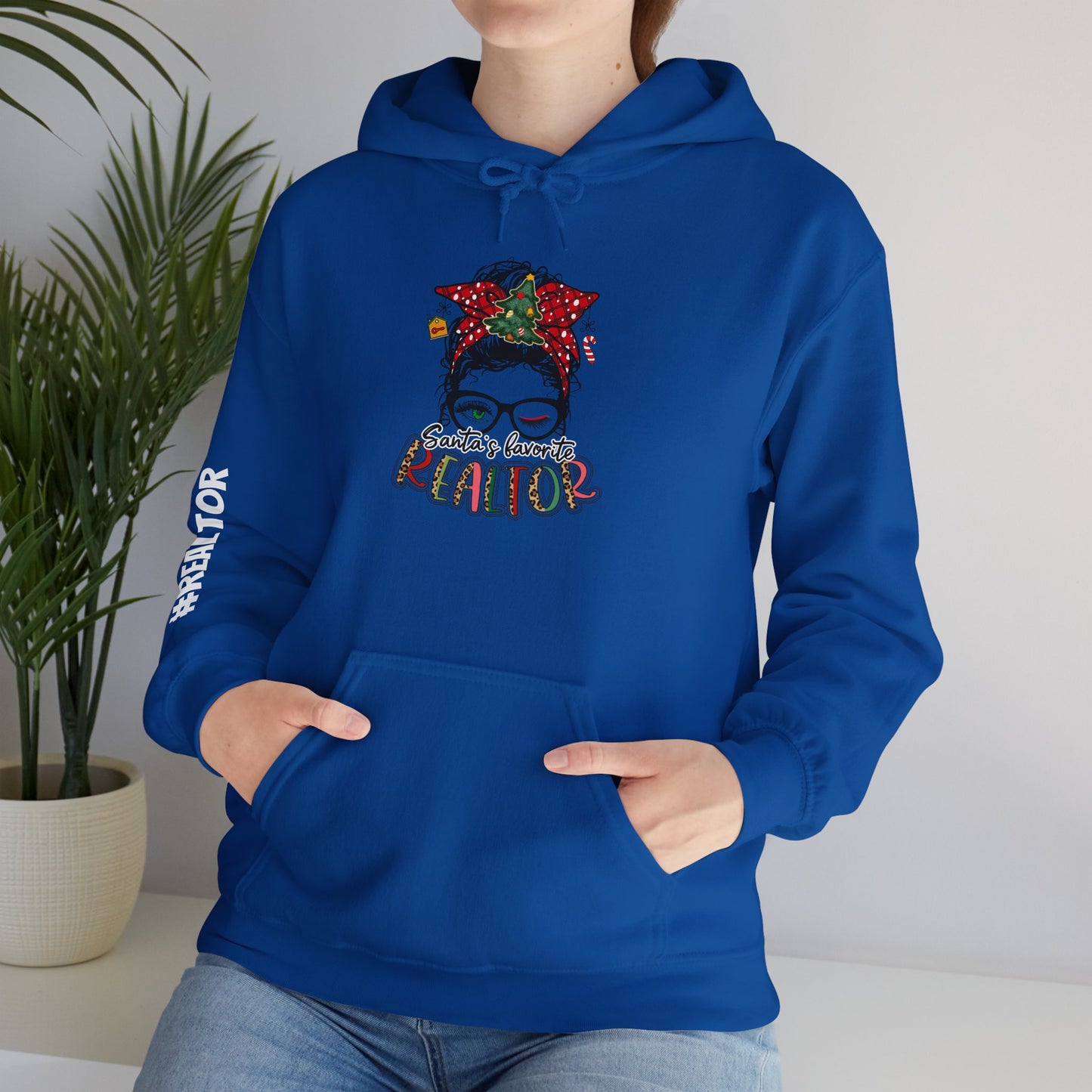 🎀 Santa’s Favorite Realtor Hoodie – Sleighin’ Homes in Style!
