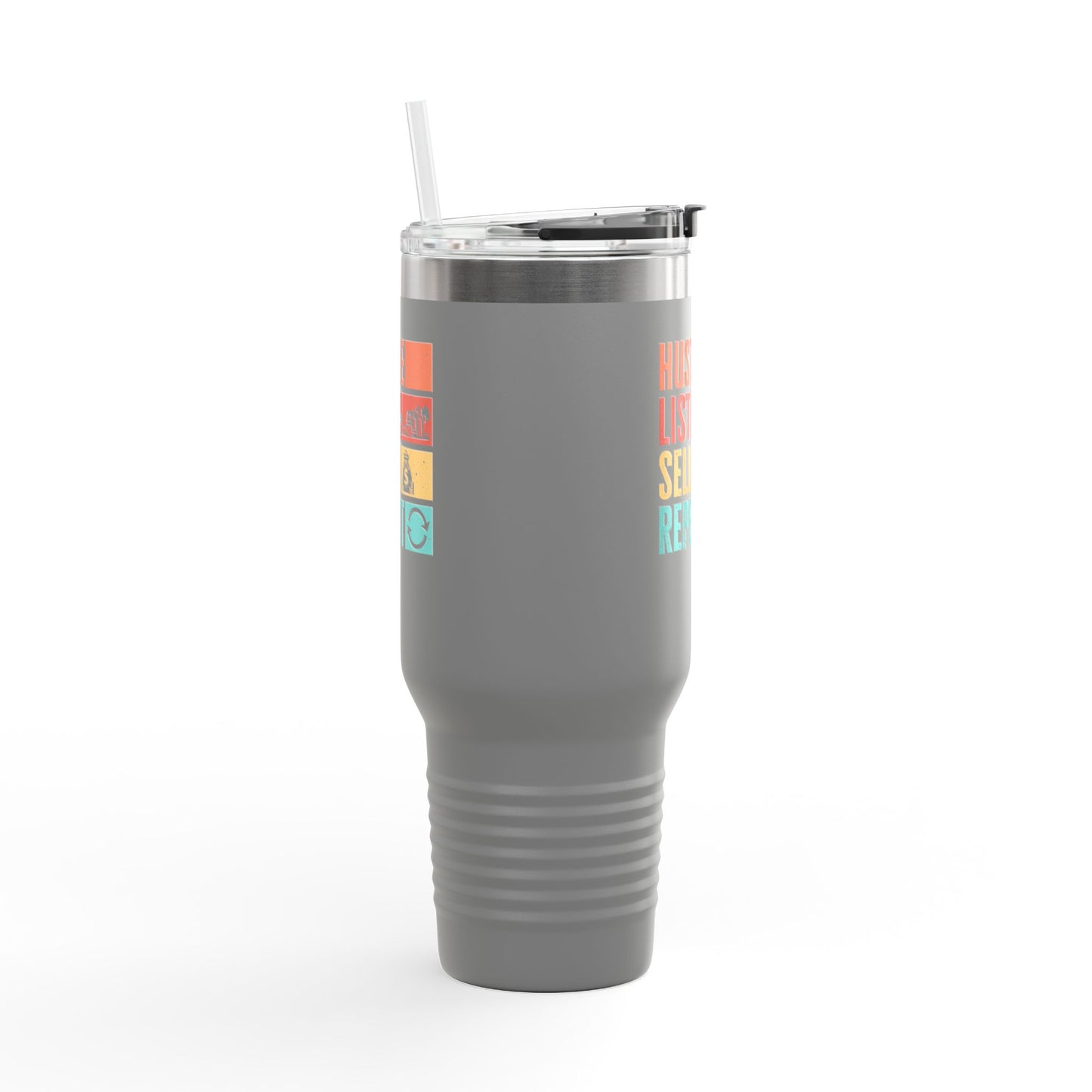 Hustle. List. Sell. Repeat. Tumbler – Built for the Nonstop Agent Grind 🔁☕🏘️