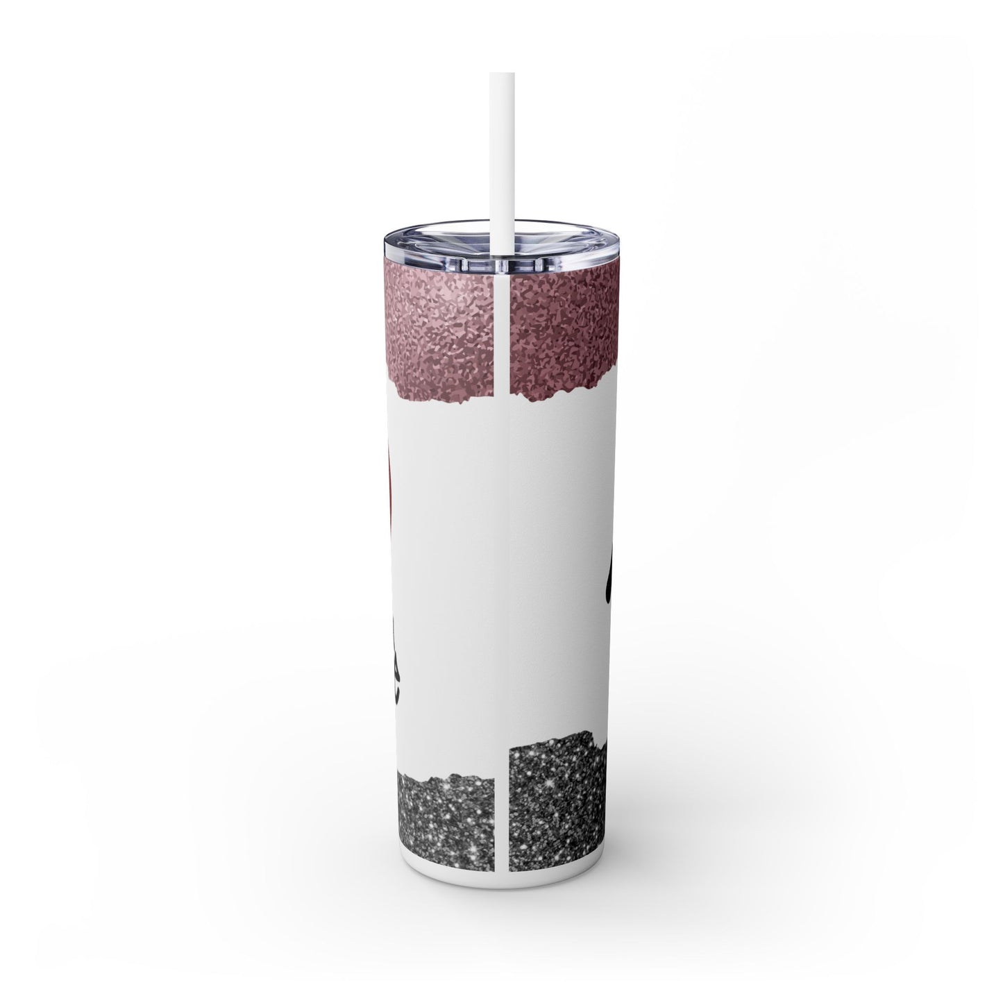 Realtor Life Heart House Tumbler – 20 oz Stainless Steel Mug with Glitter Look