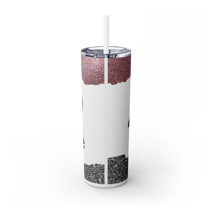 Realtor Life Heart House Tumbler – 20 oz Stainless Steel Mug with Glitter Look