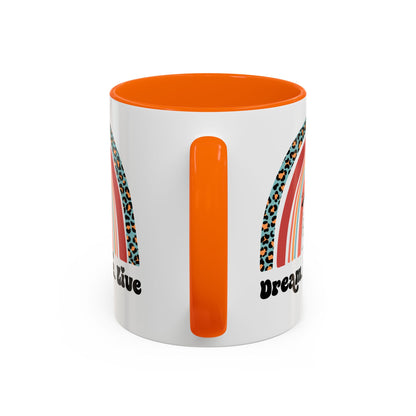 Dream Move Live Realtor Accent Coffee Mug (11, 15oz)