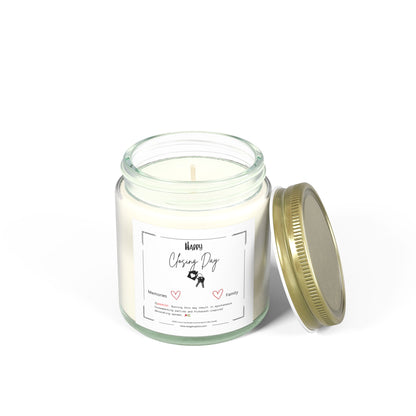 Happy Closing Day Scented Candle - Coconut Apricot Wax (4oz, 9oz)