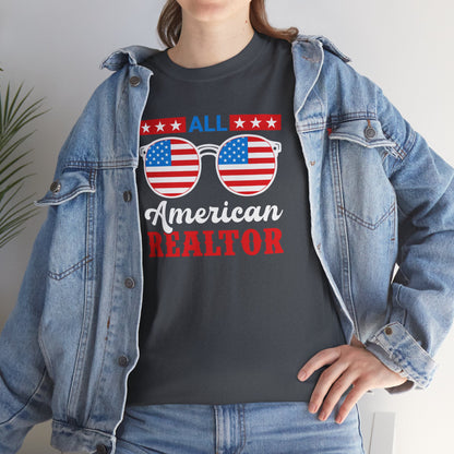 All American Realtor Tee – Selling Homes in Star-Spangled Style