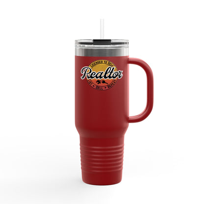 Licensed to Sell – 40oz Retro Realtor Tumbler for Agents Who Close with Style 🌅📋🏠